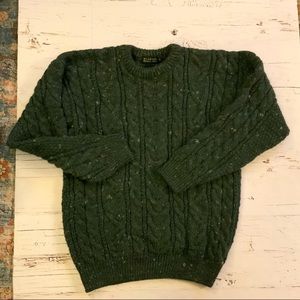 Blarney woollen Mills cable knit wool sweater S